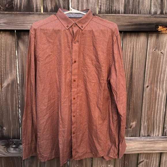 Johnston & Murphy plaid button down shirt, size large - Picture 1 of 7